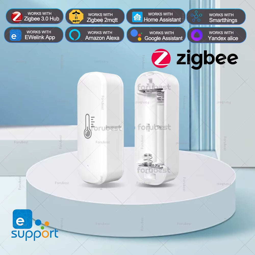 Zigbee Temperature and Humidity Sensor App Remote Monitor Smart Home Thermometer Detector for Ewelink Zigbee Bridge Alexa Alice