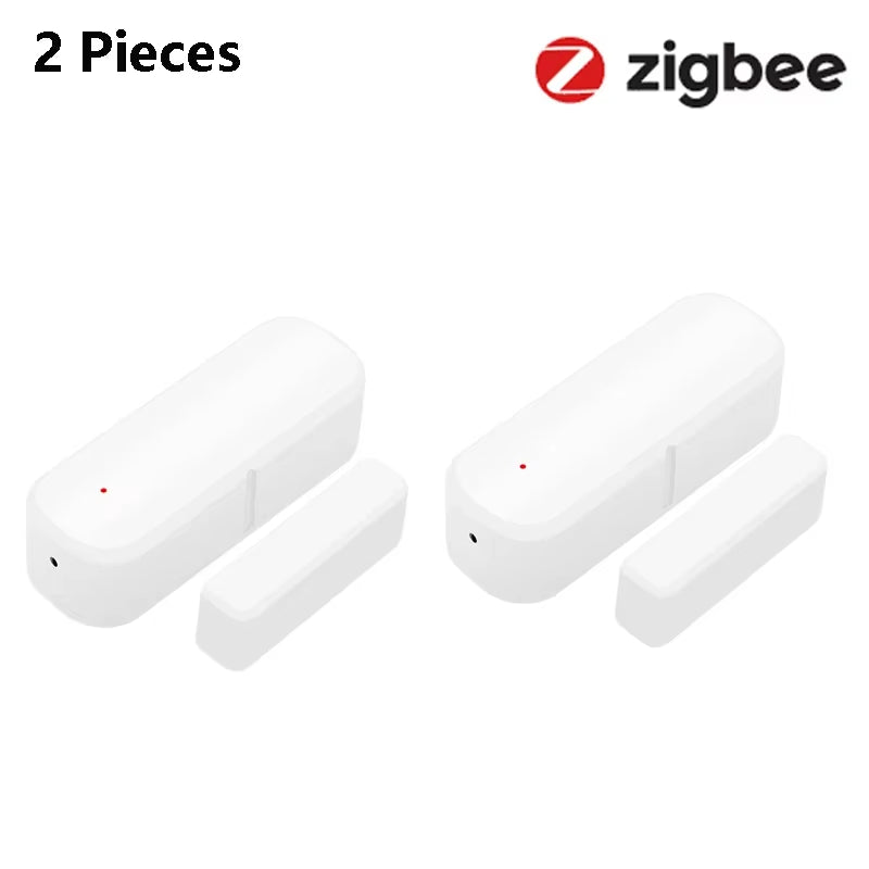 Tuya Zigbee3.0 Smart Window Door Gate Sensor Detector Smart Home Security Alarm System Smart Life Tuya App Remote Control