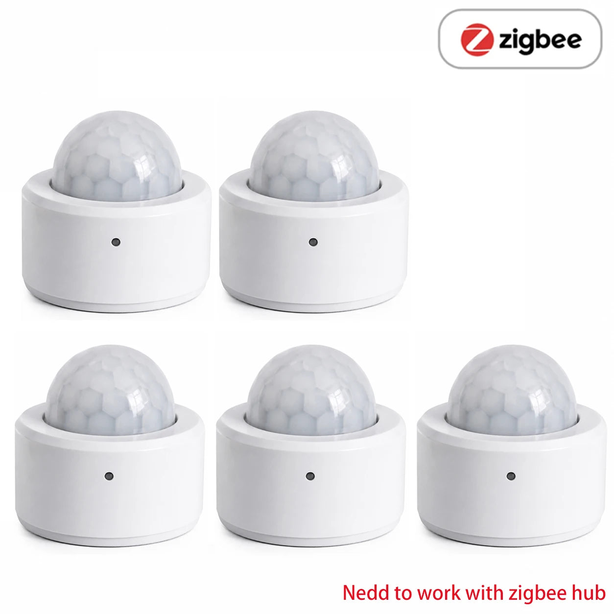 Tuya Zigbee 3.0 PIR Motion Sensor Smart Human Body Sensor Smart Bulb Linkage Work with Home Assistant Zigbee2Mqtt Ewelink