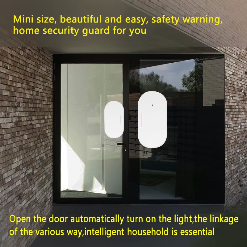 Tuya Smart Door Window Sensor Smart Home Door Open Closed Detector Smart Life App Control via with Alexa Google Home Assistant