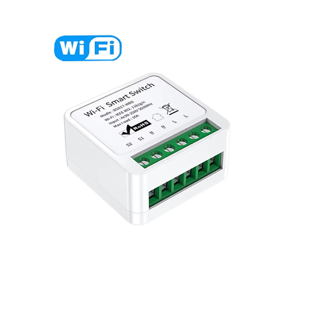 Tuya 16A WIFI Zigbee 3.0 Mini Smart Life APP Remote DIY Timing Relay Wireless Control with Alice, Alexa, Google Assistant