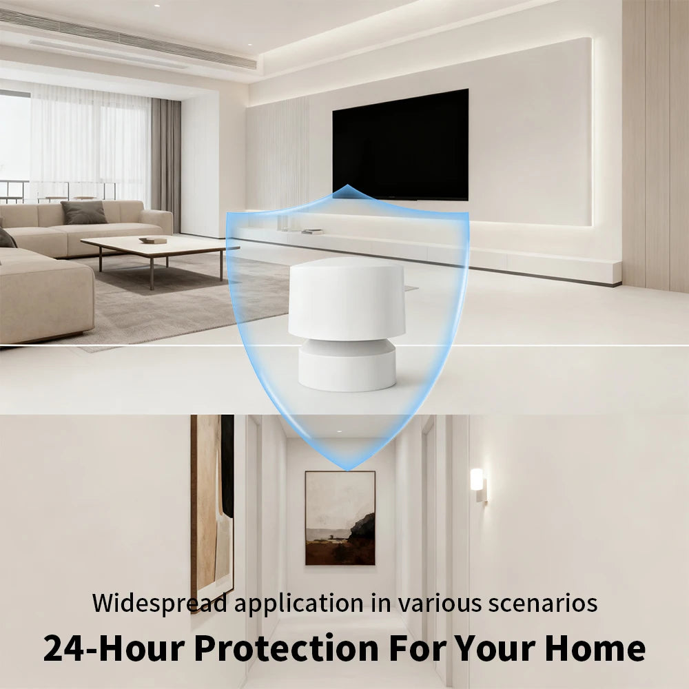Tuya Zigbee or 2.4Wifi Smart Human Presence Sensor 24G Mmwave Radar No Camera Privacy Protection for Google Alexa Smart Life APP
