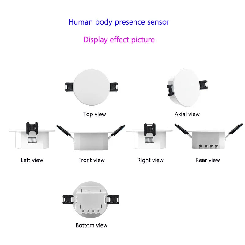 Zigbee Wifi Graffiti Smart Home Human Presence Sensor Ceiling PIR Motion Static Breath Detection APP Remote Control Monitor