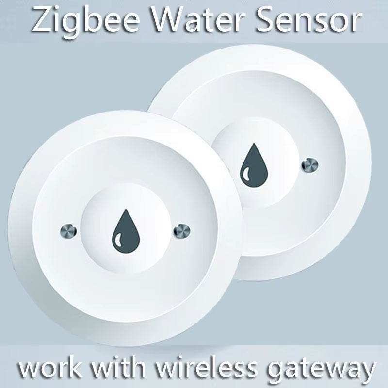 Zigbee Water Immersion Sensor Smart Life Leakage Sensor Water Linkage Alarm App Remote Monitoring Water Leak Detector Tuya