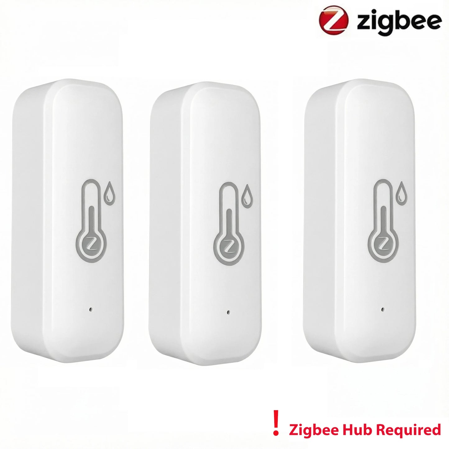Tuya Zigbee Smart Wireless Temperature and Humidity Sensor Hygrometer Thermometer Detector Work with Alexa Home Assistant Z2Mqtt