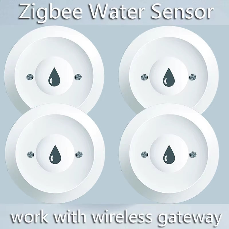 Zigbee Water Immersion Sensor Smart Life Leakage Sensor Water Linkage Alarm App Remote Monitoring Water Leak Detector Tuya