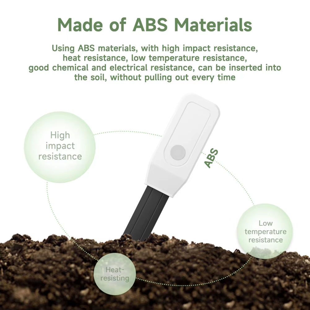 For Tuya Wifi for Zigbee Soil Tester Sensor Real Time Test Temperature Moisture Sensor Remote Monitoring for Flower Potting Tool