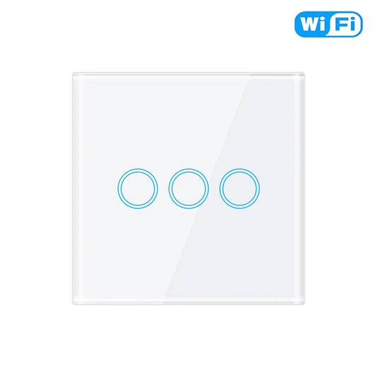 Matter Homekit Wifi Smart Light Touch Wall Switch 1 2 3 4 Gang 2-Way Control Switch Support Siri Smartthings Alexa Google Home