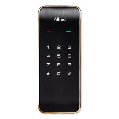 Alfred DB2 Deadbolt Smart Lock with Touchscreen, Bluetooth, Gold
