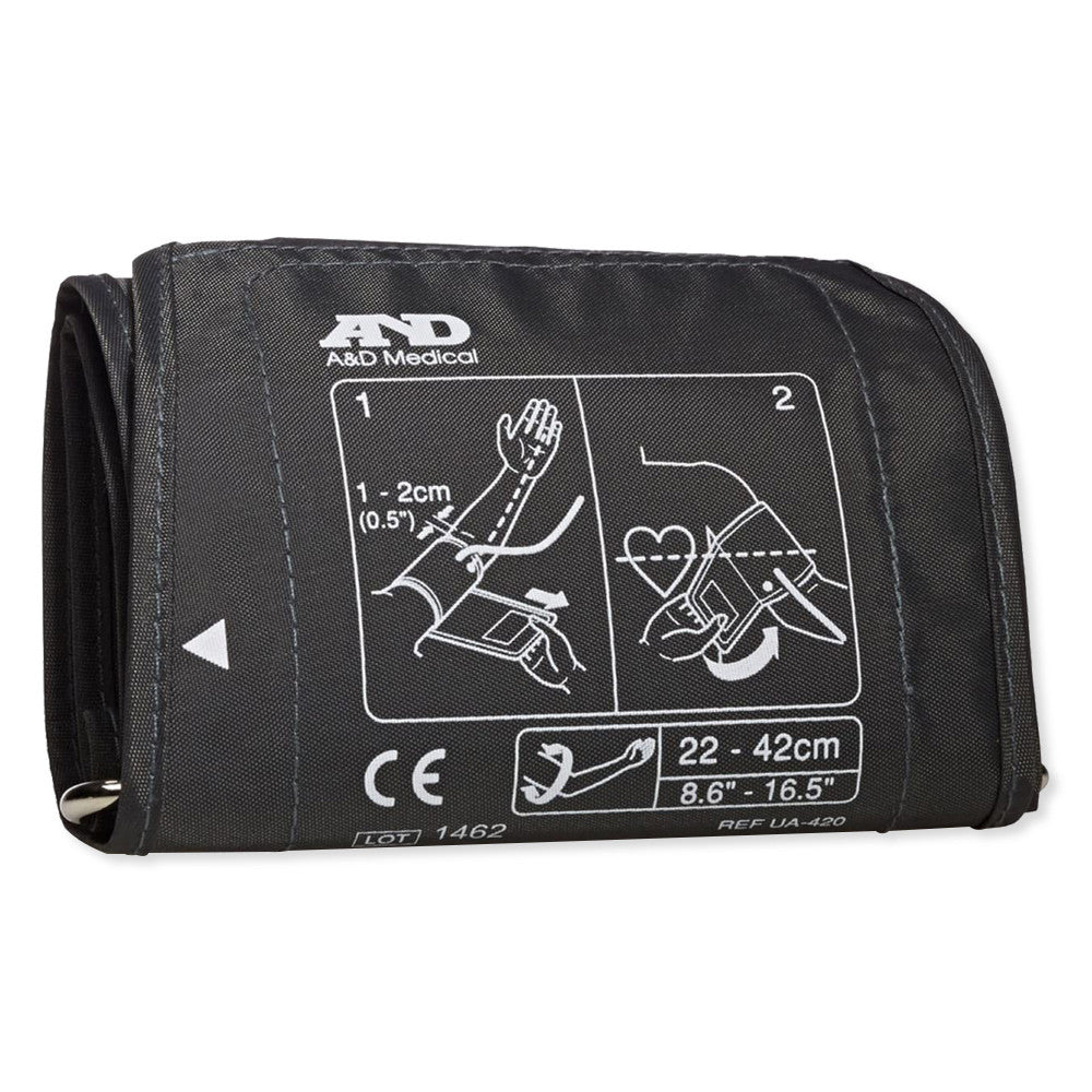A&D Medical Replacement Blood Pressure Cuff, Wide-Range (8.6"-16.5")