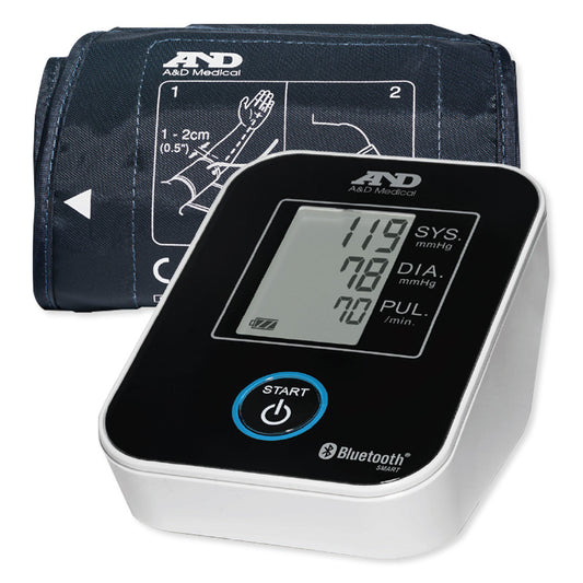 A&D Wireless Upper Arm Blood Pressure Monitor with Wide Range Cuff, 8.6" to 16.5"