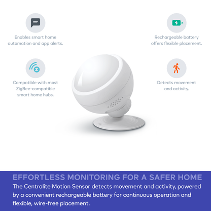 Centralite Motion Sensor w/ Rechargeable Battery CLZ-3370-C
