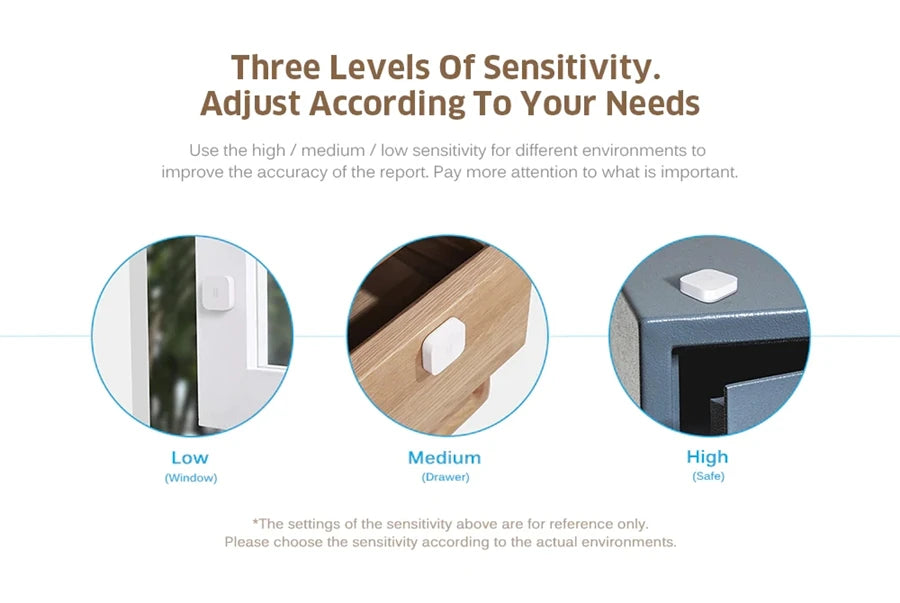 Smart Vibration Sensor Zigbee Detection Alarm Monitor Motion Shock Sensor Built-In Gyroscope for Mi Home Homekit App