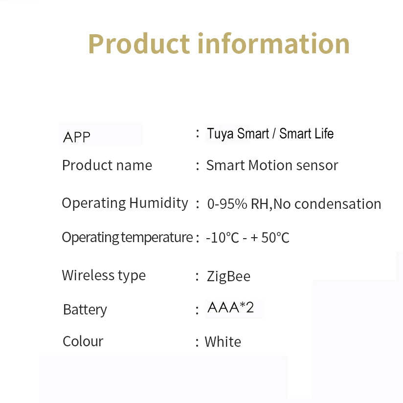 Tuya Zigbee Smart Sensor Small Motion Vibration Sensor Detection Alarm Monitor Smart Home Connection Tuya Gateway Use Smart Life