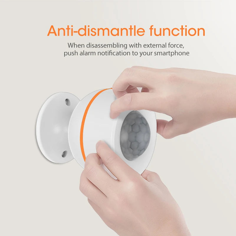 Tuya Zigbee 3.0 PIR Motion Sensor Detector Battery Built-In 5V 1A USB Power Temperature Humidity Wireless Smart Life App