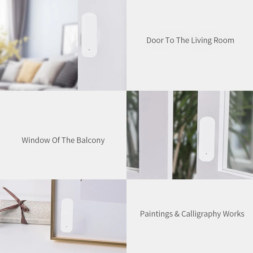 Tuya Zigbee Smart Sensor Small Motion Vibration Sensor Detection Alarm Monitor Smart Home Connection Tuya Gateway Use Smart Life