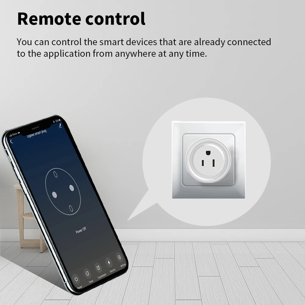 Free Shipping US Plug Zigbee 3.0 Smart Socket 10A Adapter Smart Home Improvement Modified Pieces Tuya Aleax Timing Outlet