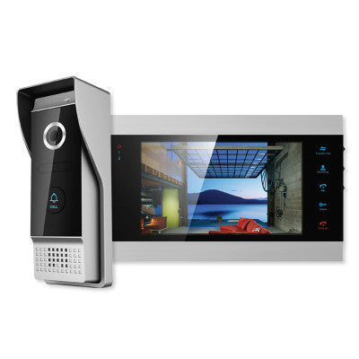 IST V500 7 In. Monitor & Smartphone Video Doorbell Kit
