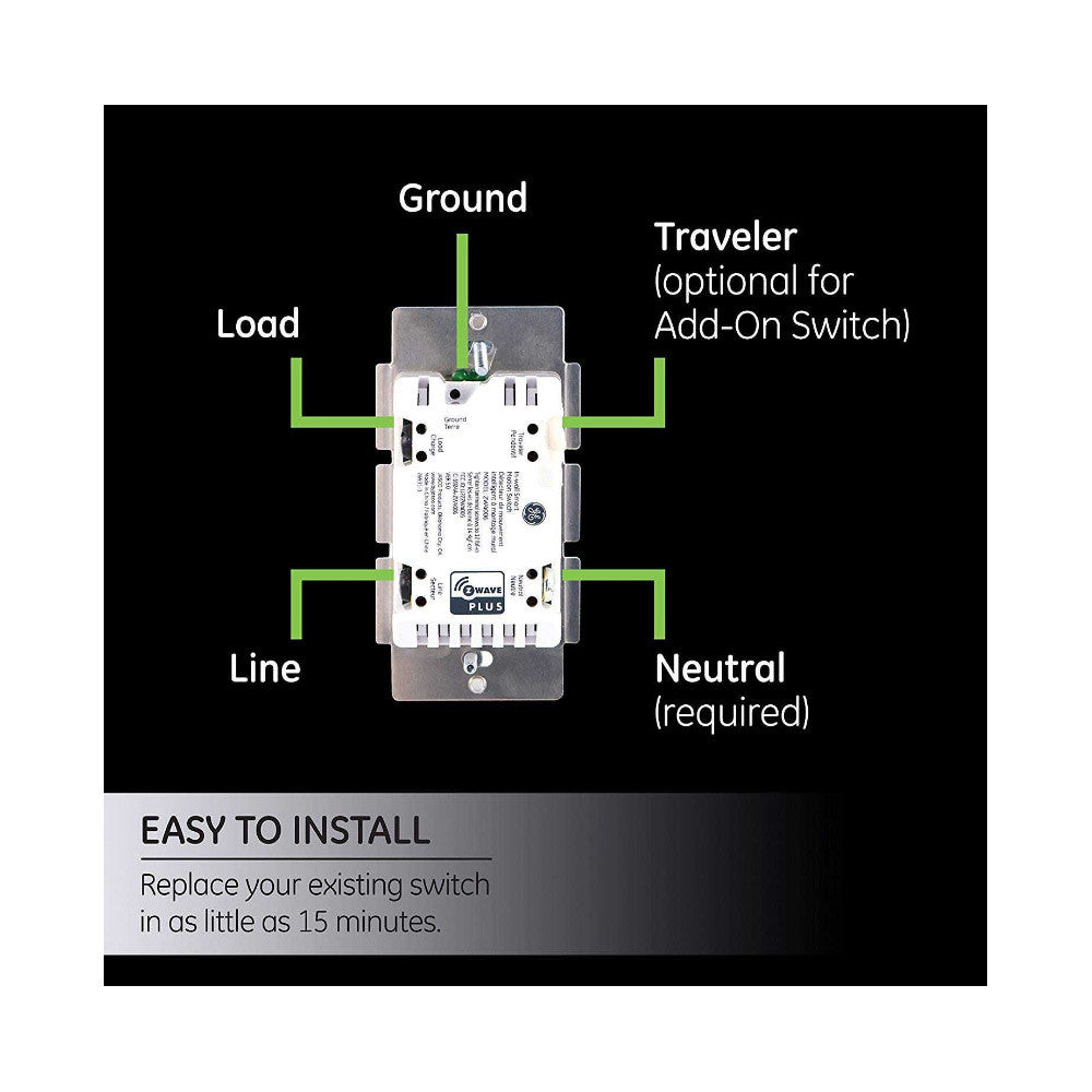 Enbrighten Z-Wave Plus Motion Sensor On/Off Wall Switch