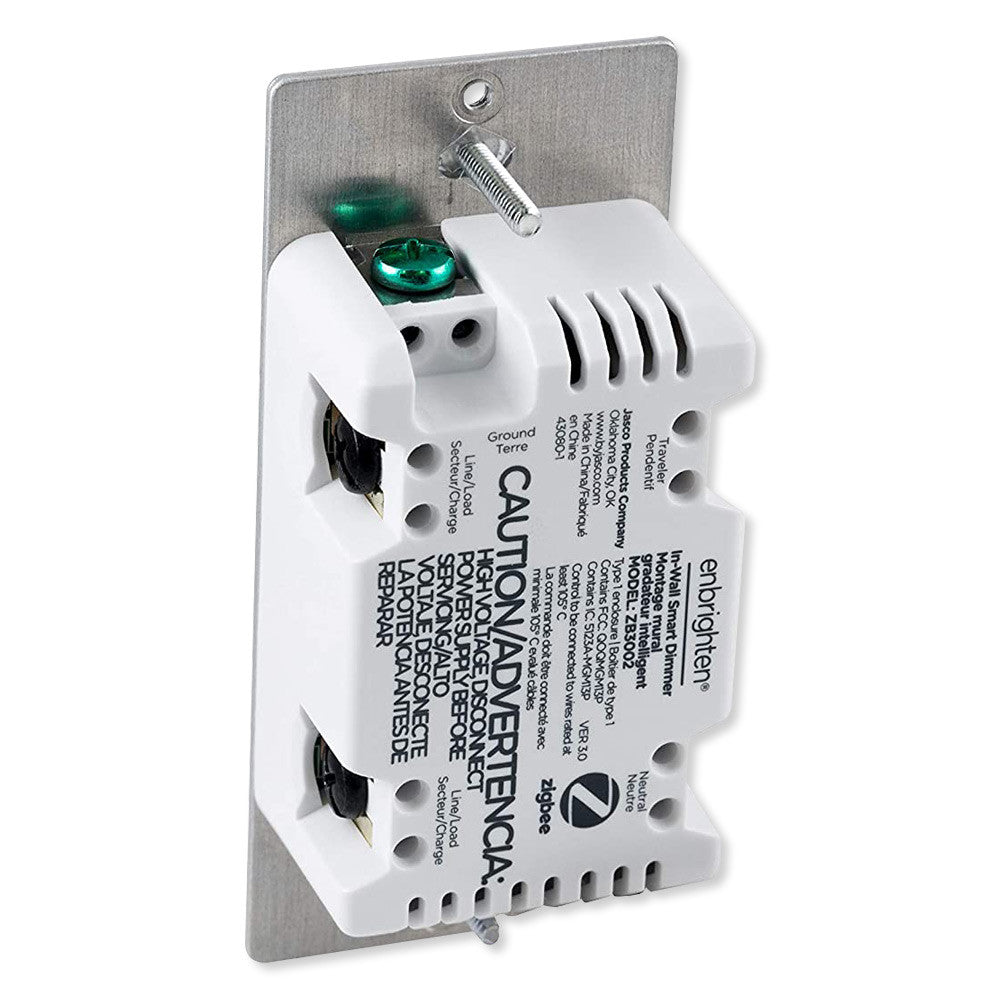 Enbrighten Zigbee 3.0 In-Wall Smart Dimmer, Paddle, No Energy, xref 45857GE