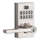 Kwikset 917 SmartCode Electronic Halifax Lever, Satin Nickel