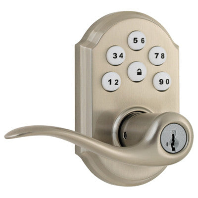 Kwikset SmartCode 912 Z-Wave Plus Leverset, Satin Nickel