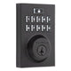 Kwikset SmartCode 914 Zigbee Contemporary Deadbolt with Home Connect, Matte Black