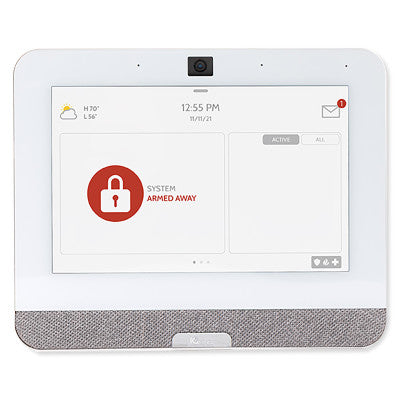 Qolsys IQ Panel 4 (Verizon) PowerG + 7" Touchscreen 319.5 MHz, 1280 X 800 Resolution, White