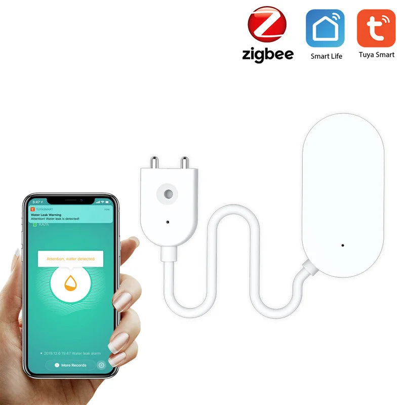 Wireless Water Level Sensor Graffiti Intelligent Zigbee Water Detector Tuya Smart Linkage Overflow Alarm Leakage Detection