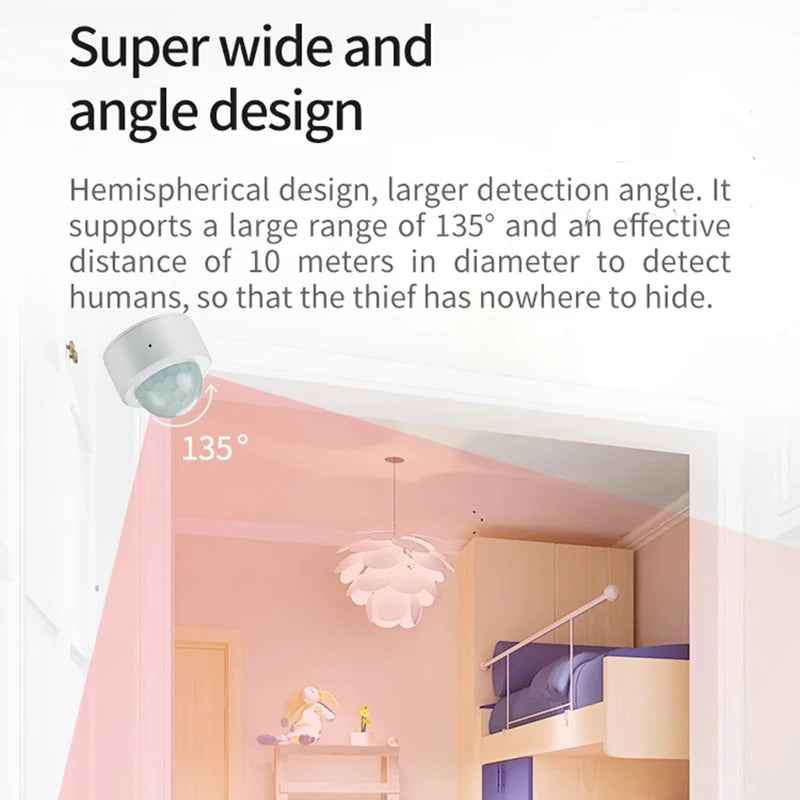 Zigbee 3.0 Smart PIR Motion Sensor Human Motion Sensor Smart Home Detector Home Security Work with Tuya Smart Life Gateway