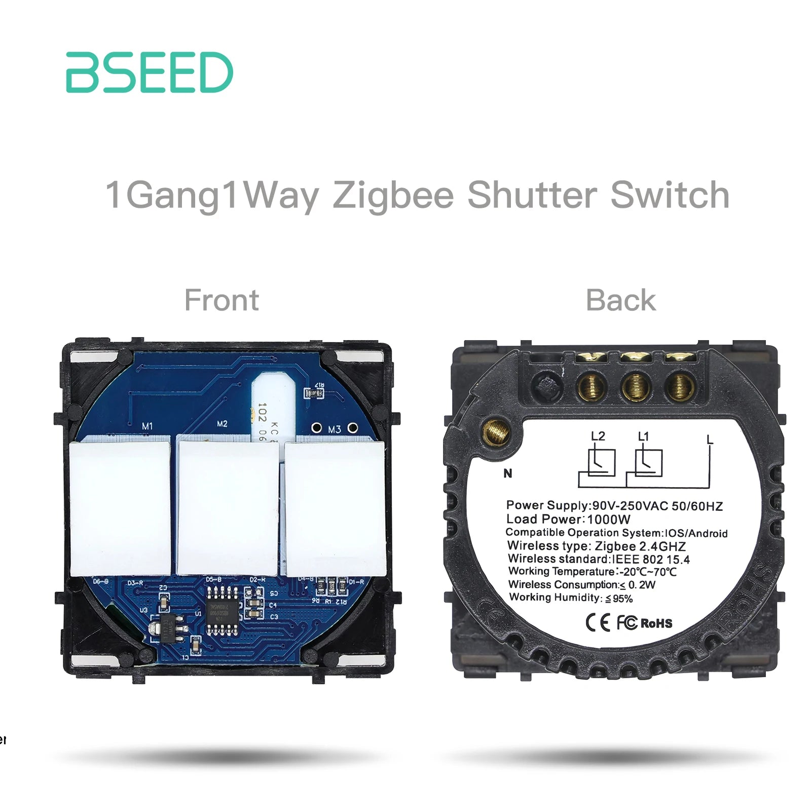 Zigbee Alexa Switch Accessorie Parts Smart Wall Switch Touch Sensor Function Key Neutral Required Support Tuya Google Home