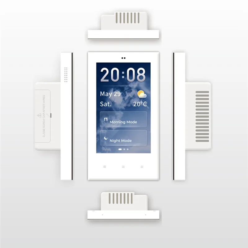 Tuya US Zigbee 3.0 Scene Switch Smart Central Control,4Inch Touch Build in Wireless Zigbee Hub, Work for Google Home Easy to Use