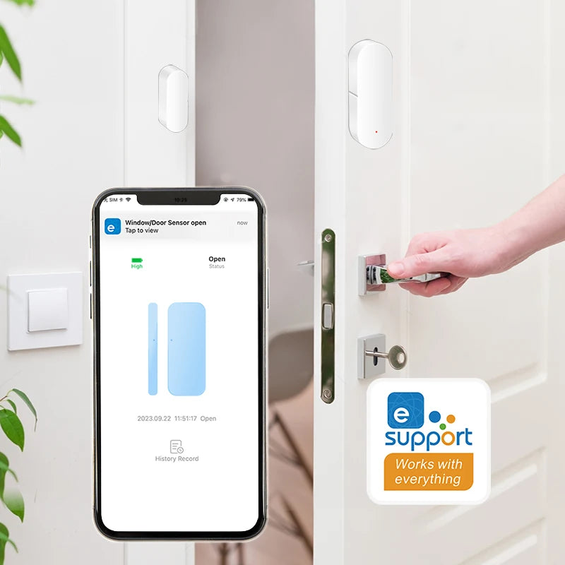 Zigbee3.0 Door Window Alarm Sensor Ewelink APP Remote Control Smart Home Security Voice Control for Yandex Alice Alexa Google