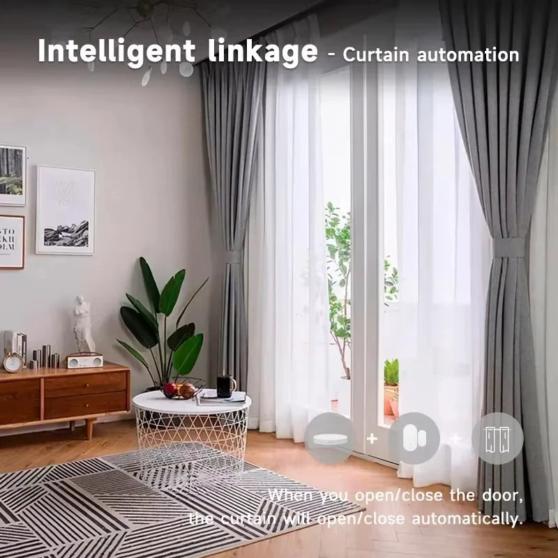 Tuya Zigbee Door Sensor Window Detectors Magnetic Sensor Smart Home Security Protection Remote Monitor from APP