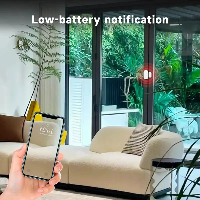 Tuya Zigbee Door Sensor Window Detectors Magnetic Sensor Smart Home Security Protection Remote Monitor from APP