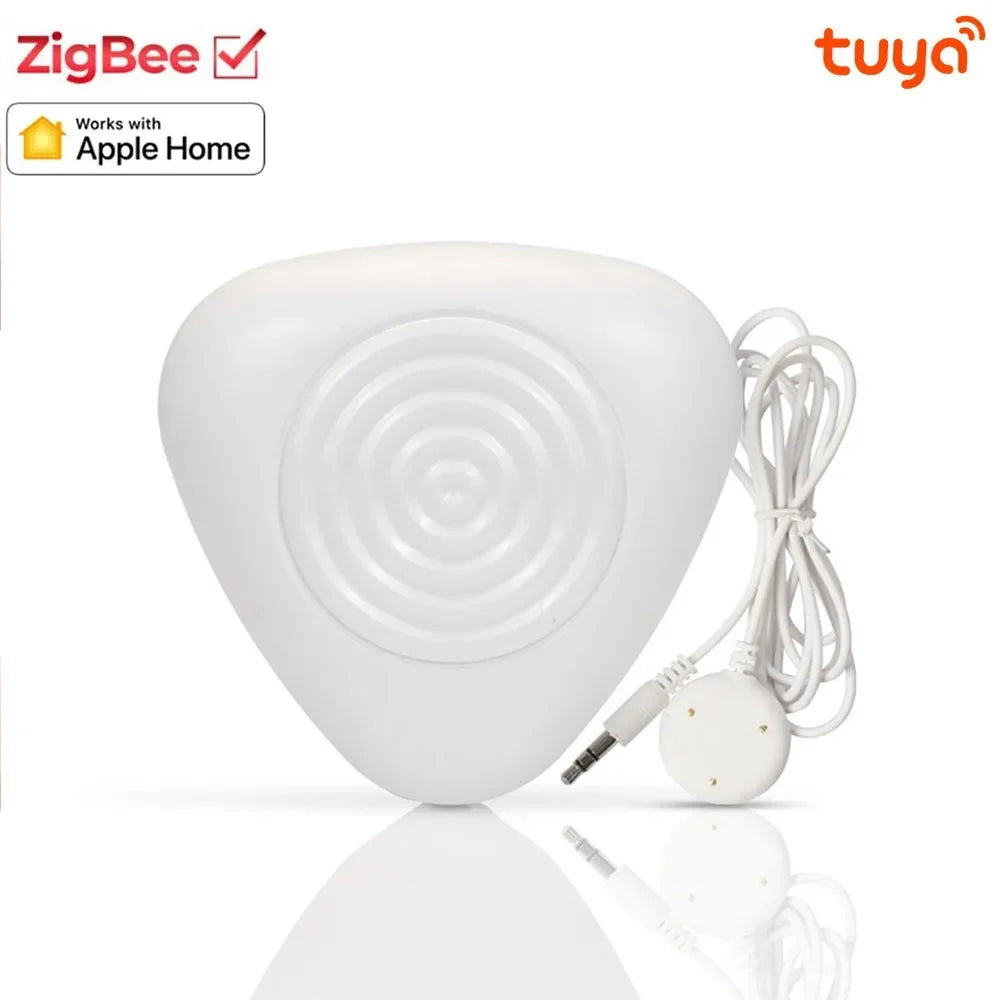 Tuya Smart Homekit for Zigbee Water Leakage Sensor Smart Home High Sensitivity Detector App Control Security Alarm System