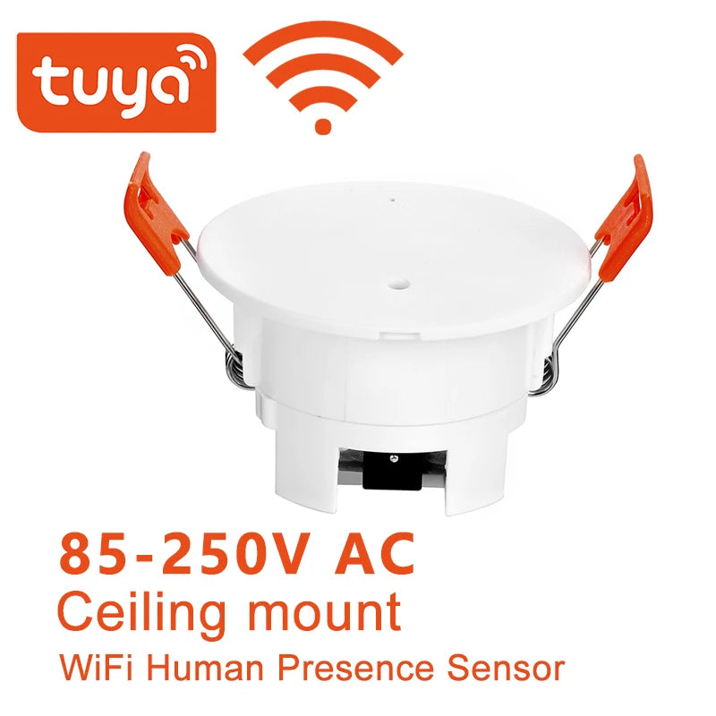 Tuya Wifi/Zigbee Smart Human Presence Detector Millimeter Wave Radar Detection Sensor for Home Security and Energy Conservation