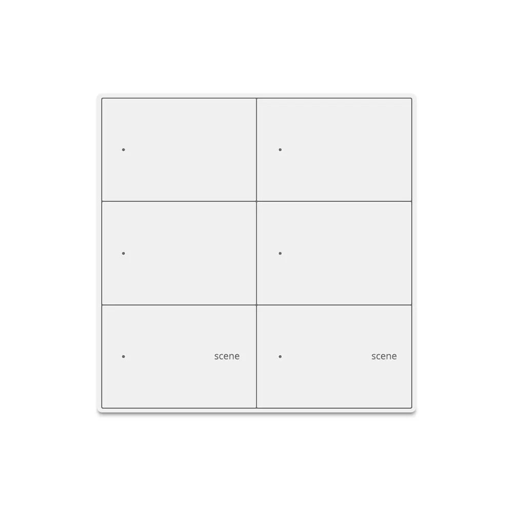 Zigbee 4 Gang Switch Scene Switches 6 Gangs Interruptor Neutral Required Work with Tuya Hub Alexa Google Home Voice