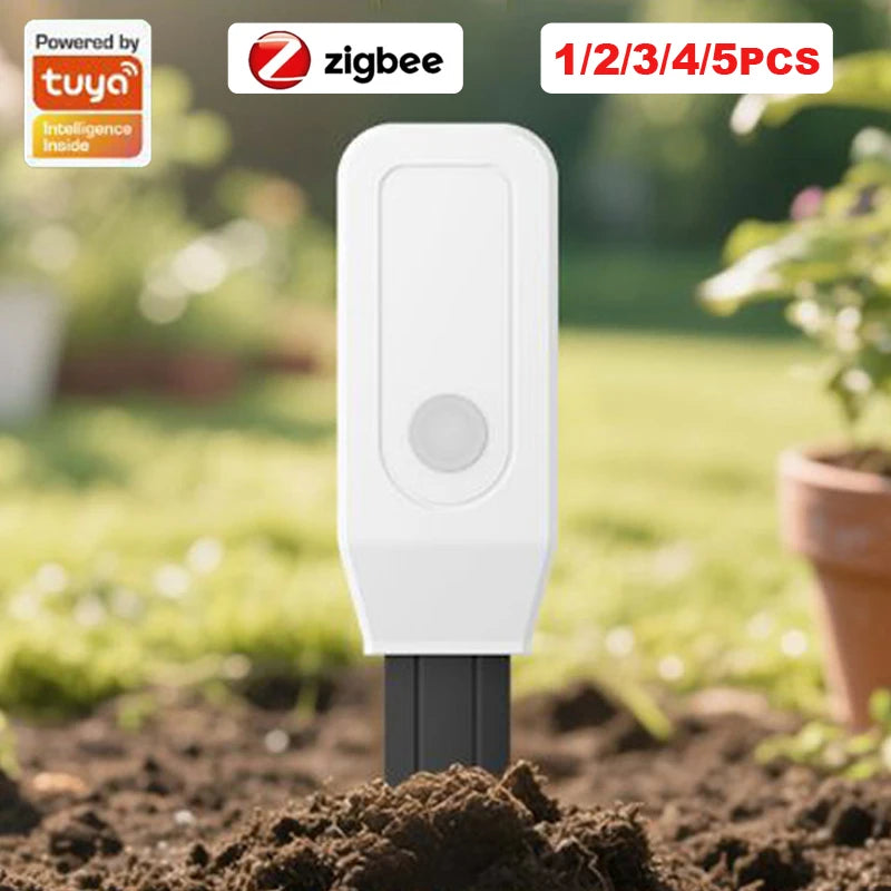 Zigbee Tuya Soil Temperature Humidity Detector Sensor Smart Moisture Tester Monitor Plant Garden Automation Irrigation Detector