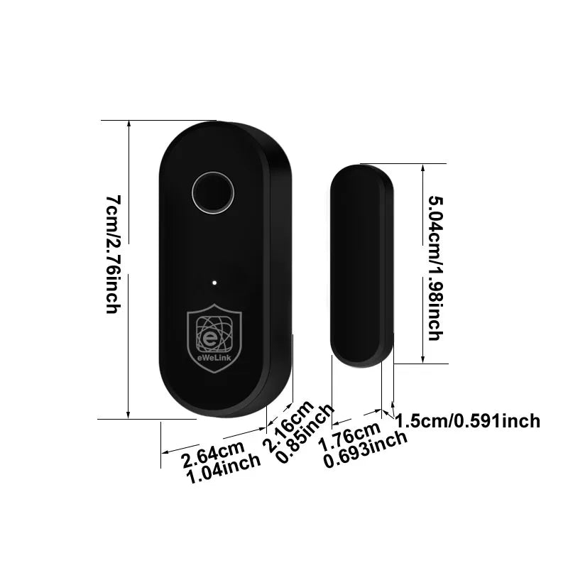 Smart Home Zigbee Door Sensor Window Open Closed Detector Security Alarm Ewelink APP Control Work with Hub Support Alexa Google