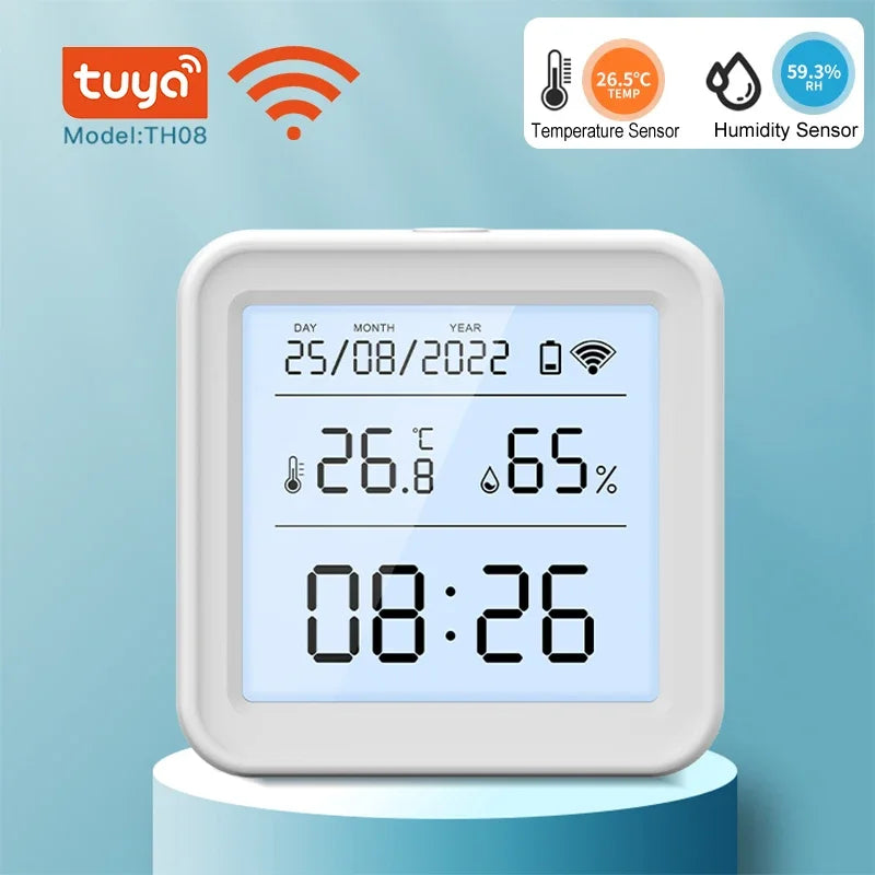 Tuya Zigbee/Wifi Temperature Humidity Sensor Hygrometer Thermometer Smart Home Smart Life App Support Alexa Google Assistant