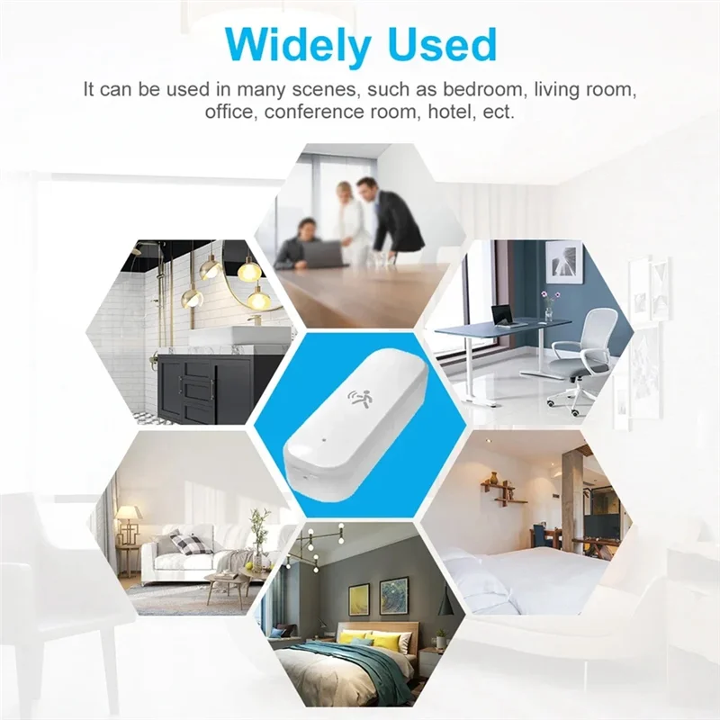 N93R Tuya Zigbee Smart Pir Motion Sensor 3In1 10G Radar Mmwave Temperature and Humidity Sensor Light Sensor for Burglar Alarm