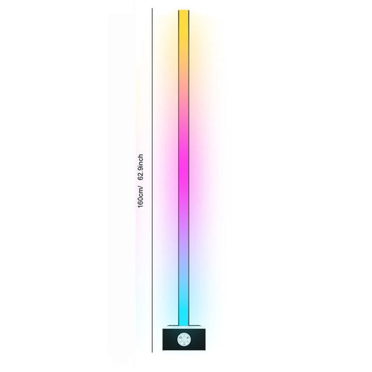 Smart WIFI RGB Corner Lamp LED Dimmable Music Sync Voice APP Remote Control Timer Standing Floor Lamp for Bedroom Living Room