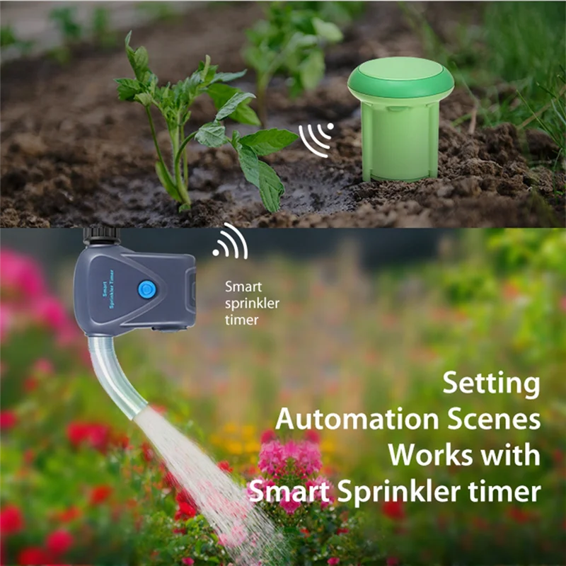 Revolutionize Your Gardening with the B29C-Tuya Zigbee Wireless Soil Tester - Accurate Temperature and Humidity Meter, IP66 Waterproof for Smart Irrigation Automation