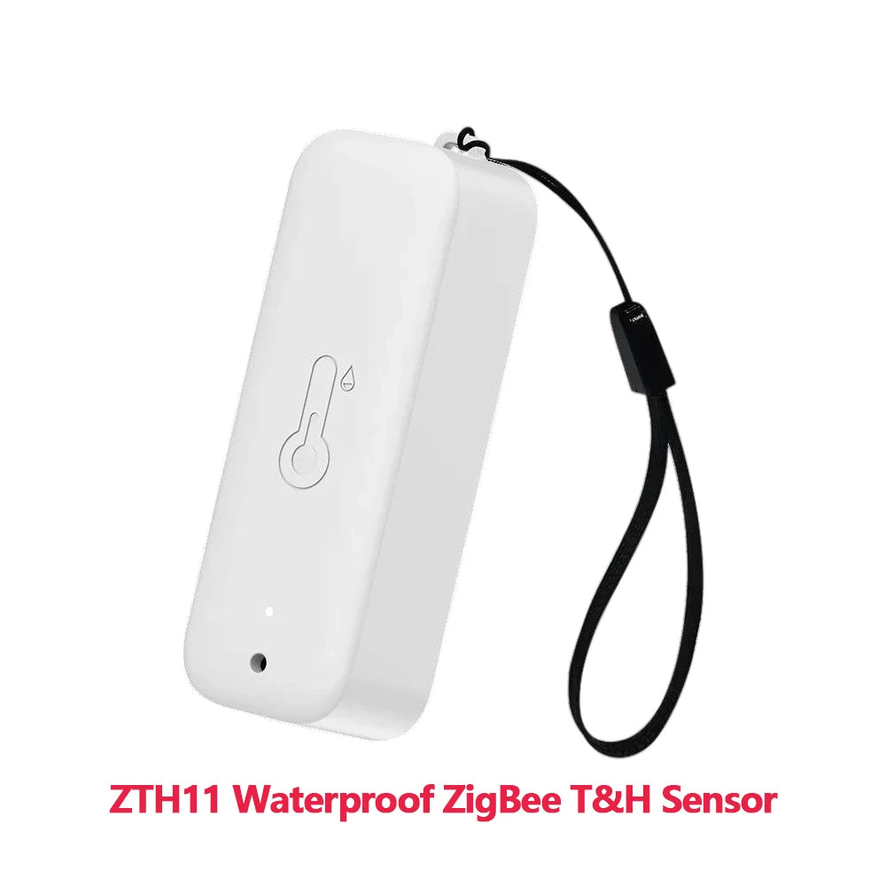 Tuya Zigbee Temper & Humidity Sensor for Indoor/Outdoor IP65 Waterproof Smart Home/Life APP Support Alexa Google Smart Speaker