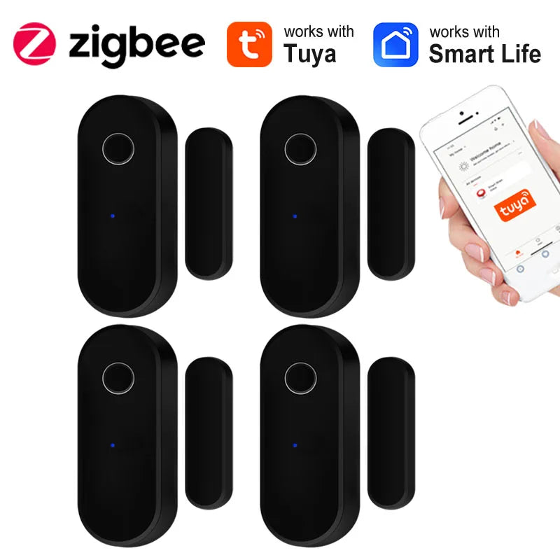 Enhance Your Home Security with the Zigbee Door & Window Sensor – Tuya Smart Life App Compatible for Remote Monitoring and Anti-Theft Protection