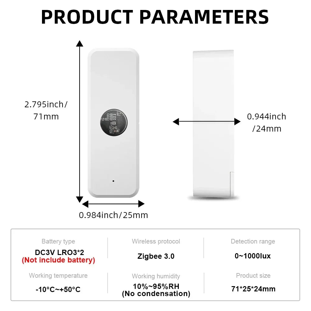 Enhance Your Smart Home with the Tuya Zigbee Illumination Brightness Detector - Perfect for Home Automation!
