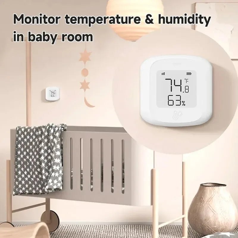 Wifi Sensor Tuya Zigbee Temperature Humidity Sensor Smart Home Automation Indoor Thermometer LCD Display Works with Alex Google
