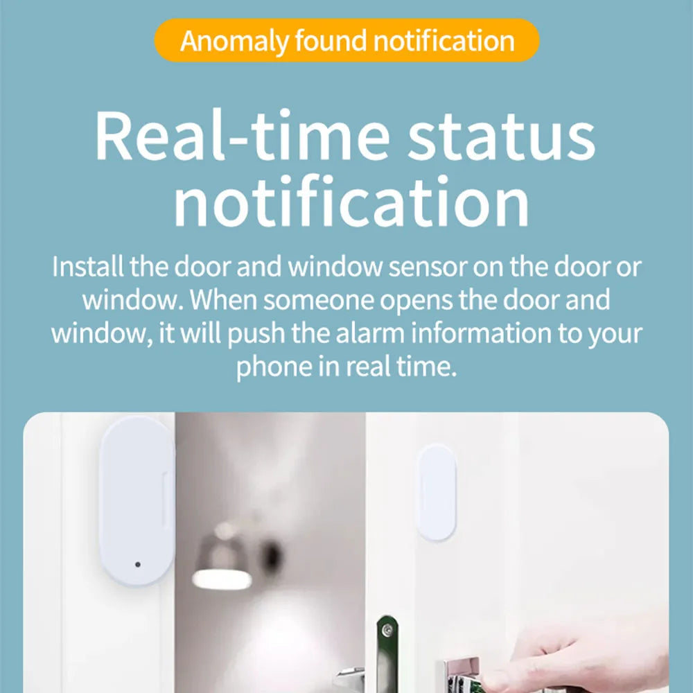 Zigbee 3.0 Door Window Sensor with Lux Light Detectors Security Protection Smart Life Control via Alexa Google Home