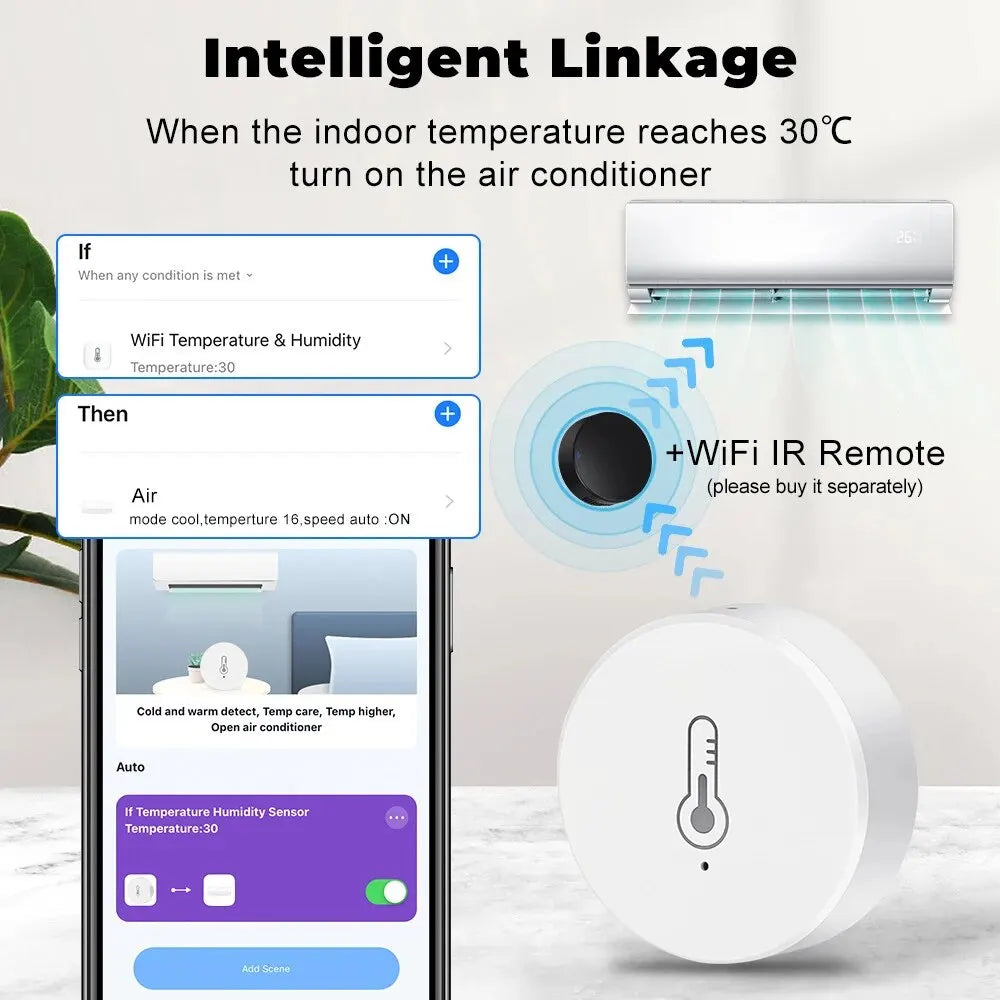 Revolutionize Your Home with the Tuya Zigbee Mini Temperature and Humidity Sensor – Smart Remote Monitoring with Alexa and Google Home Integration